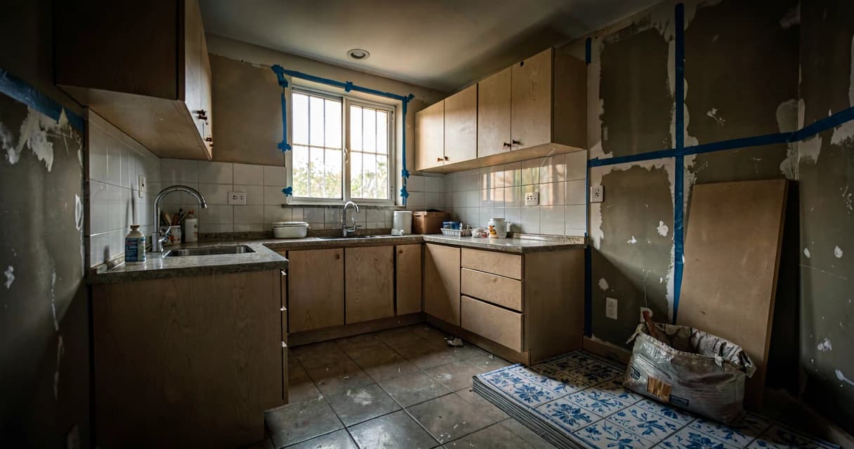 custo reforma residencial 2026: Cozinha: o cômodo que mais custa por metro quadrado